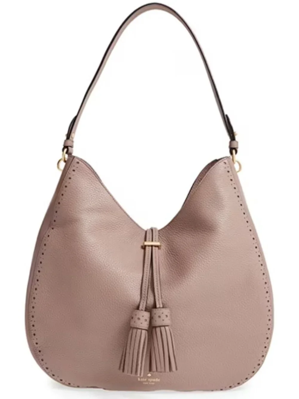 KATE SPADE New York NWOT Mauve James Street Mason Tassel Hobo Shoulder Bag
